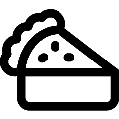 Pie Slice Icon from Core Line Set