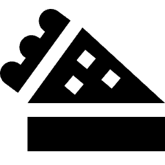 Pie Slice Icon from Sharp Solid Set