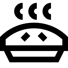 Pie Icon from Sharp Line Set