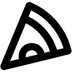 Pizza Icon from Micro Line Set