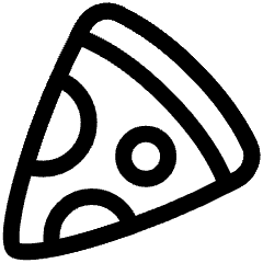 Pizza Icon from Plump Line Set