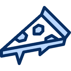 Pizza Slice Icon from Cyber Duotone Set