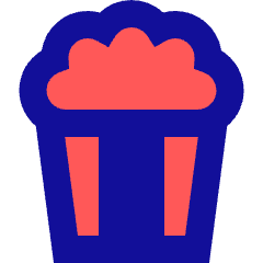 Popcorn Icon from Sharp Pop Set