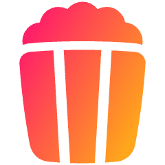 Popcorn Icon from Plump Gradient Set