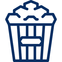 Popcorn Icon from Cyber Line Set