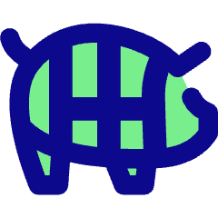 Pork Cuts Icon from Flex Pop Set