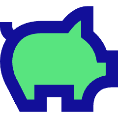 Pork Meat Icon from Sharp Pop Set