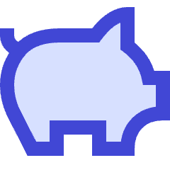 Pork Meat Icon from Sharp Duo Set