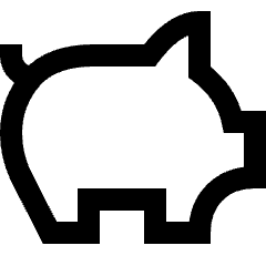 Pork Meat Icon from Sharp Line Set