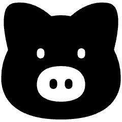Pork Meat Icon from Plump Solid Set