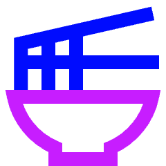 Ramen Dining Icon from Sharp Neon Set