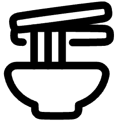 Ramen Dining Icon from Plump Line Set