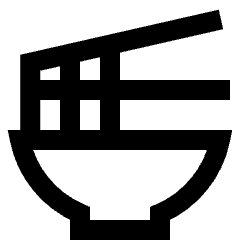 Ramen Dining Icon from Sharp Line Set