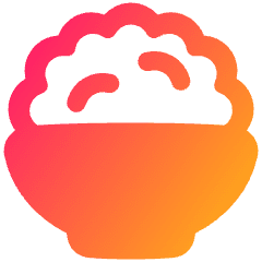 Rice Bowl Icon from Plump Gradient Set