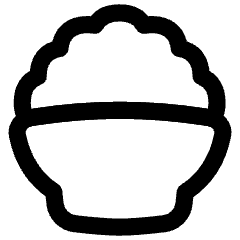 Rice Bowl Icon from Flex Line Set