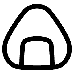 Riceball Icon from Plump Line Set