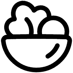 Salad Vegetable Diet Icon from Plump Line Set