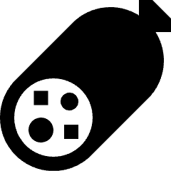 Salami Icon from Sharp Solid Set