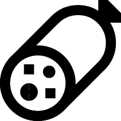 Salami Icon from Sharp Line Set