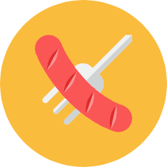 Sausage Icon from Kameleon Colors Set