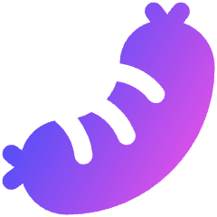 Sausage Processed Food Icon from Plump Gradient Set