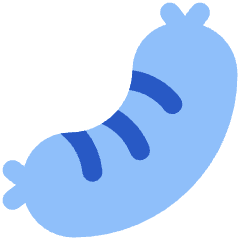 Sausage Processed Food Icon from Plump Flat Set