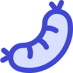 Sausage Processed Food Icon from Flex Duo Set