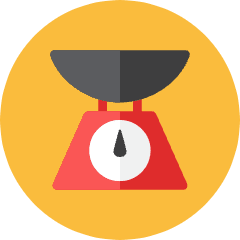 Scale Weight Icon from Kameleon Colors Set