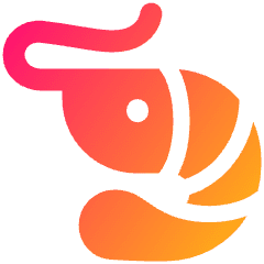 Shrimp Icon from Plump Gradient Set