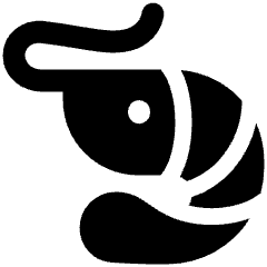 Shrimp Icon from Plump Solid Set