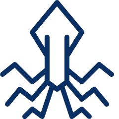 Squid Icon from Cyber Line Set