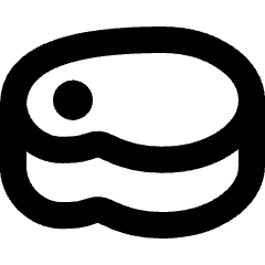 Steak Icon from Micro Line Set
