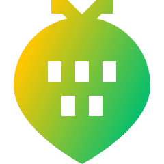 Strawberry Icon from Sharp Gradient Set