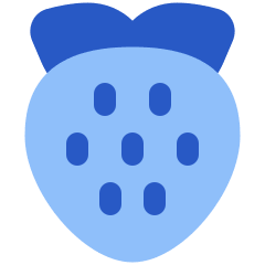 Strawberry Icon from Plump Flat Set