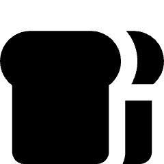 Toast Icon from Micro Solid Set