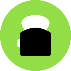 Toaster Icon from Kameleon Pop Set