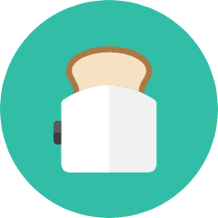 Toaster Icon from Kameleon Colors Set