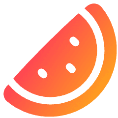 Water Melon Icon from Plump Gradient Set