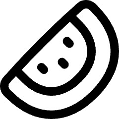 Water Melon Icon from Flex Line Set