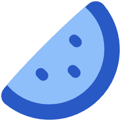 Water Melon Icon from Plump Flat Set