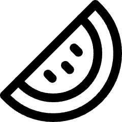 Water Melon Icon from Core Line Set