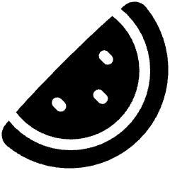 Water Melon Icon from Plump Solid Set