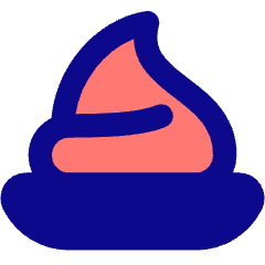 Whipped Cream Icon from Core Pop Set