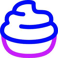 Whipped Cream Icon from Flex Neon Set