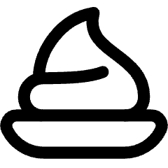 Whipped Cream Icon from Core Line Set