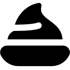 Whipped Cream Icon from Core Solid Set
