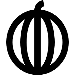 Whole Watermelon Icon from Sharp Line Set