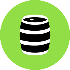 Wooden Barrel Icon from Kameleon Pop Set