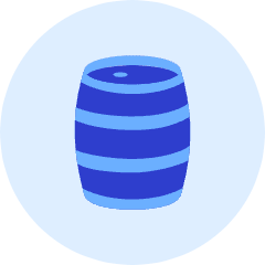 Wooden Barrel Icon from Kameleon Duo Set