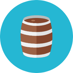 Wooden Barrel Icon from Kameleon Colors Set